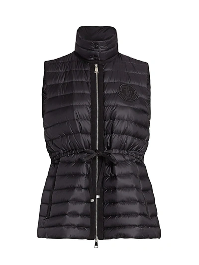 Moncler Azur Lightweight Down Puffer Vest In Black ModeSens