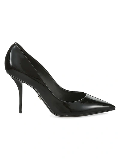 Shop Dolce & Gabbana Women's Patent Leather Stiletto Pumps In Black
