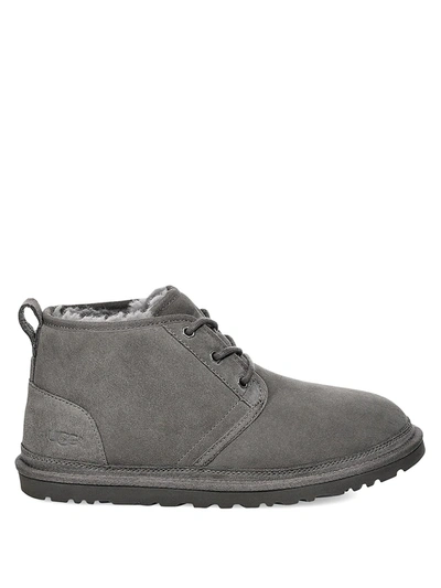 Shop Ugg Men's Men's Neumel Pure-lined Suede Chukka Boots In Charcoal