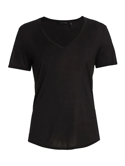 Shop Helmut Lang Women's Slash Back T-shirt In Black