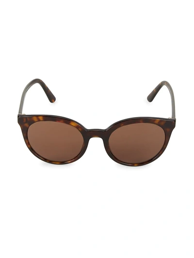 Shop Prada 53mm Oval Sunglasses In Havana