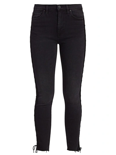 Shop Hudson Barbara High-rise Lace Up Skinny Jeans In Helix