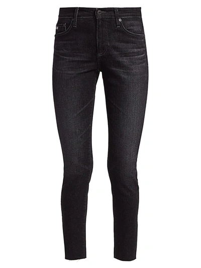 Shop Ag Farah High-rise Raw-hem Ankle Skinny Jeans In 5 Years Reserve
