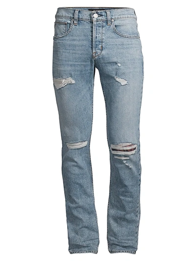 Shop Hudson Men's Blake Slim-fit Combine Distressed Jeans