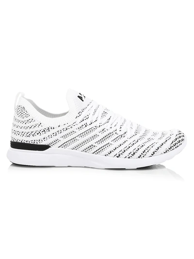 Shop Apl Athletic Propulsion Labs Techloom Wave Sneakers In White Black