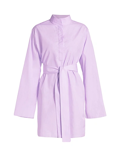 Shop The Row Women's Manuela Cotton Dress In Lilac