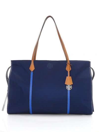 Shop Tory Burch Women's Perry Nylon Tote In Royal Navy