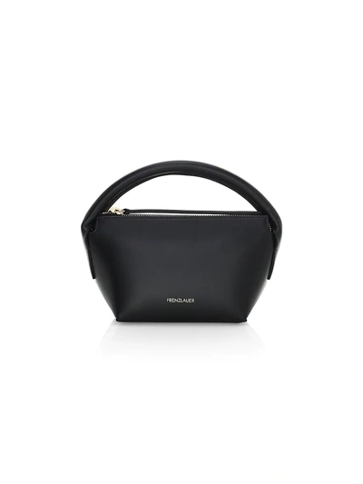 Shop Frenzlauer Women's Mini Bowl Leather Top Handle Bag In Black