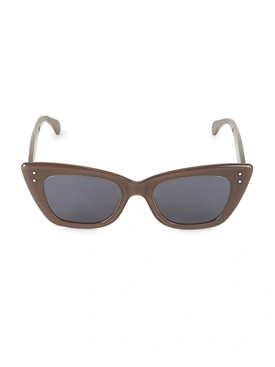 Shop Alaïa 51mm Cat Eye Sunglasses In Brown