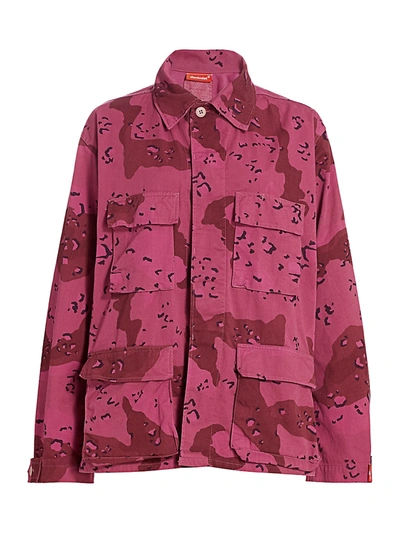 Shop Denimist Women's Surplus Camo Jacket In Magenta Camo
