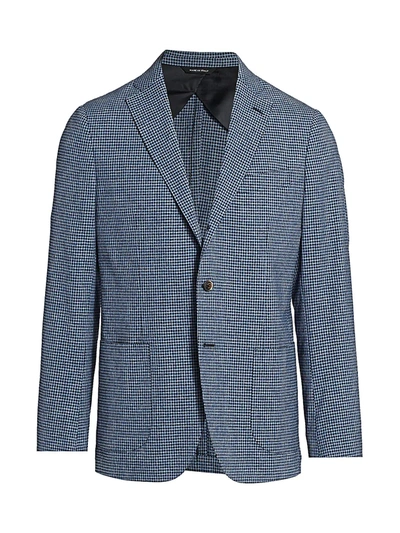 Shop Saks Fifth Avenue Collection Check Sportcoat In Blue