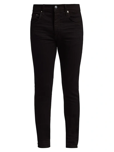 Shop Amiri Stack Slim-fit Jeans In Black