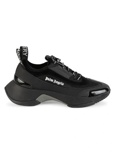 Shop Palm Angels Men's Recovery Lace-up Sneakers In Black