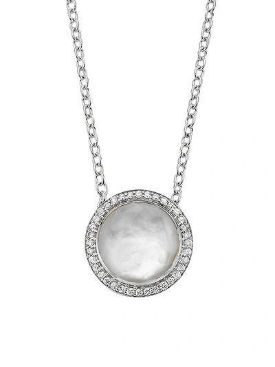 Shop Ippolita Lollipop Carnevale Sterling Silver, Doublet & Diamond Pendant Necklace