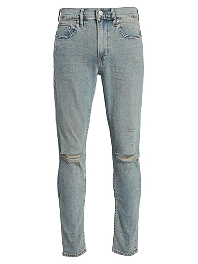 Shop Hudson Men's Zack Distressed Skinny Jeans In Stone