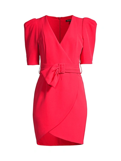 Shop Black Halo Maricopa Belted Dress In Red