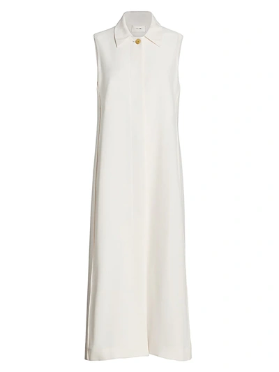 Shop The Row Women's Temmo Stretch-silk Long-line Vest In Ivory