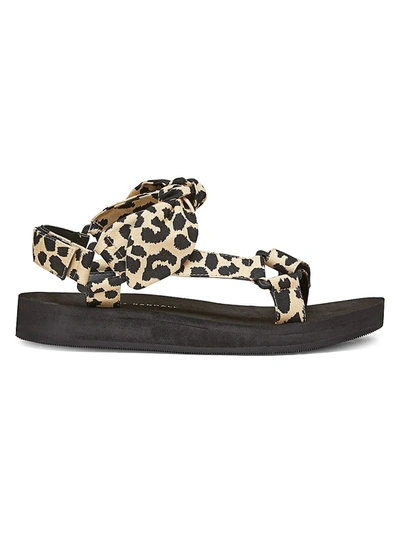 Shop Loeffler Randall Women's Maisie Leopard-print Sport Sandals