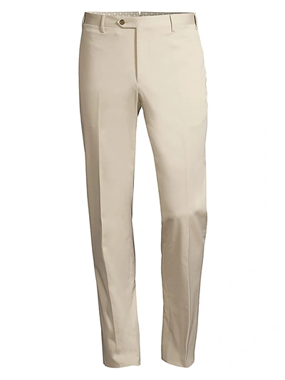 Shop Corneliani Khaki Chino Pants