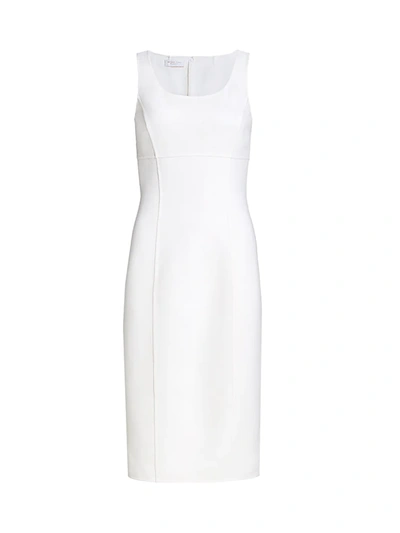 Shop Michael Kors Scoopneck Boucle Sheath Dress In White
