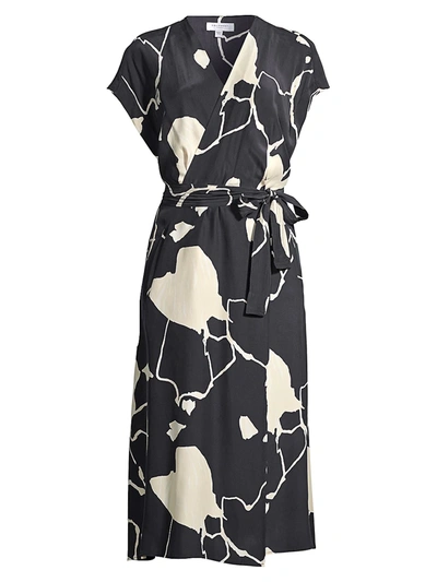 Shop Equipment Bijou Short-sleeve Tie-waist Dress In Eclipse Multi