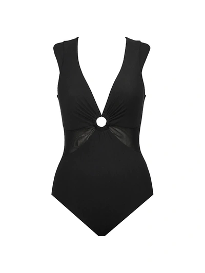 Shop Amoressa By Miraclesuit Mombasa Daphne One-piece Swimsuit In Black