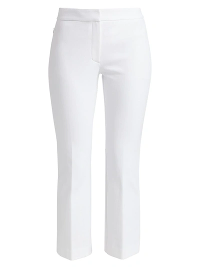 Shop Theory Kick Cropped Pants In Optic White
