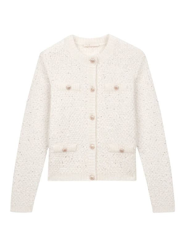 maje mission sequin cardigan