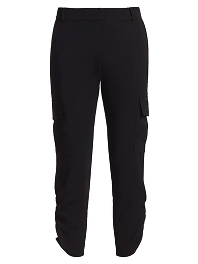 Shop Parker Simone Cropped Cargo Pants In Black