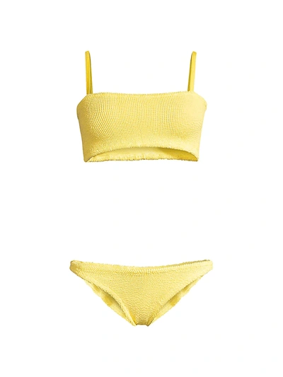 Shop Hunza G Gigi 2-piece Bikini Set In Yellow