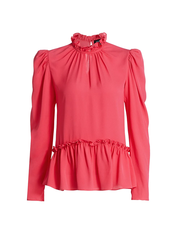 silk peplum top