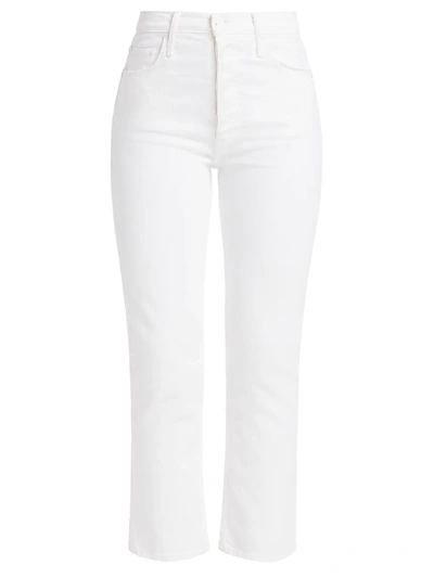 Shop Mother The Tomcat High-rise Ankle Straight-leg Jeans In Totally Innocent