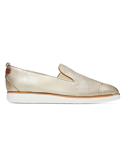 Shop Cole Haan Women's Grand Ambition Slip-on Sneakers In Soft Gold