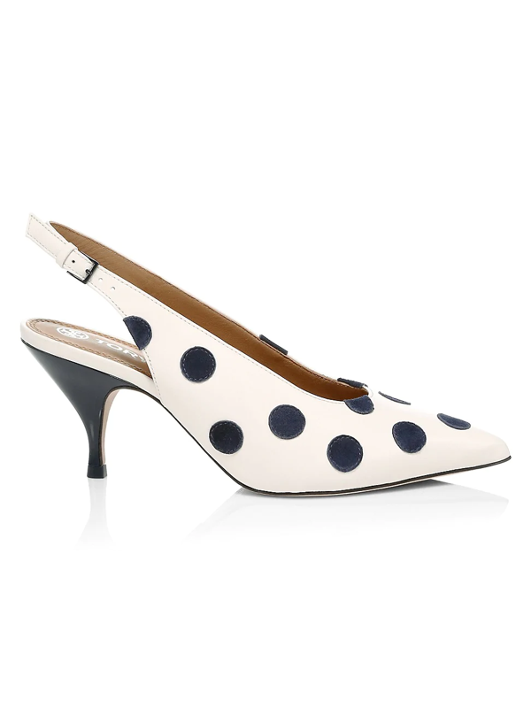 polka dot slingback shoes