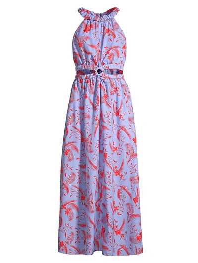 Shop Likely Karrica Floral Dress In Periwinkle