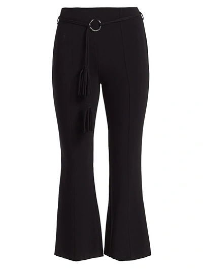 Shop Cinq À Sept Women's Avril Flare-leg Cropped Pants In Black