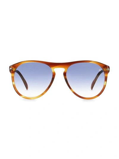 Shop David Beckham 55mm Round Sunglasses In 0ex408