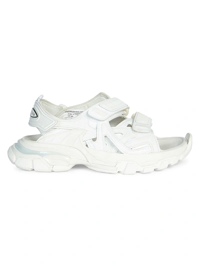 Shop Balenciaga Track Sport Sandals In White