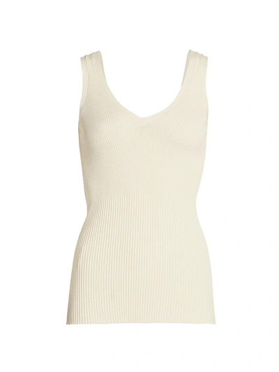 Shop Totême Nice Knit Top In Ivory