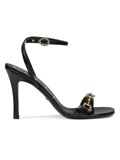 Shop Gucci Women's Moorea High-heel Sandals In Nero