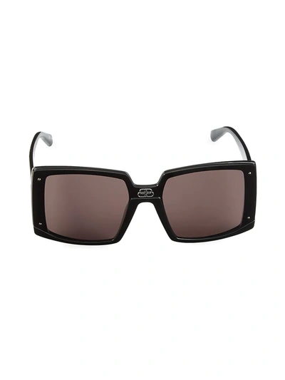 Shop Balenciaga 99mm Oversized Square Sunglasses In Black