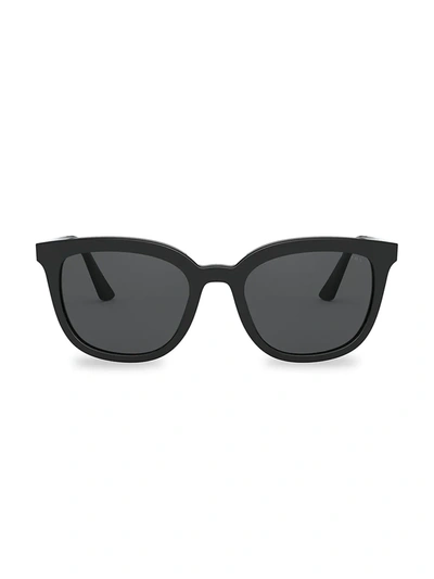 Shop Prada Women's 53mm Square Sunglasses In Black