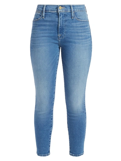 Shop Frame Le High Crop Skinny Jeans In Morongo