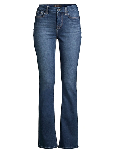 Shop Jen7 By 7 For All Mankind Slim Bootcut Sculpting Jeans In Classic Medium Blue