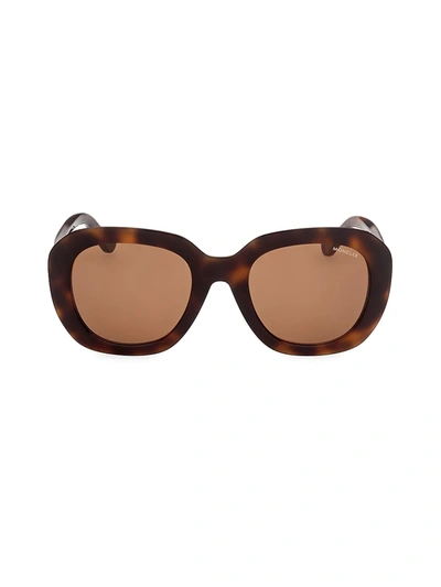 Shop Moncler 54mm Square Sunglasses In Black