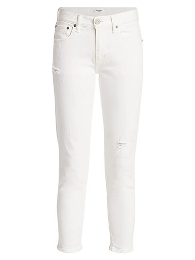 Shop Moussy Vintage Velma Skinny Jeans In White