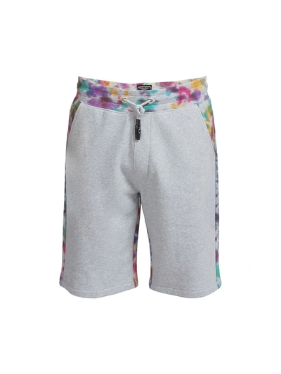 Shop Prps Men's Watercolor Fleece Shorts In Heather Grey