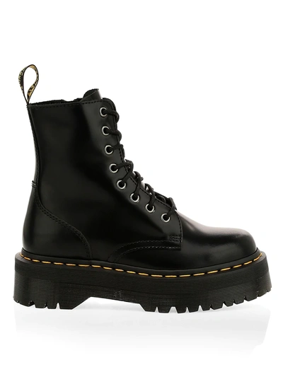 Shop Dr. Martens' Women's Jadon Leather Combat Boots In Black