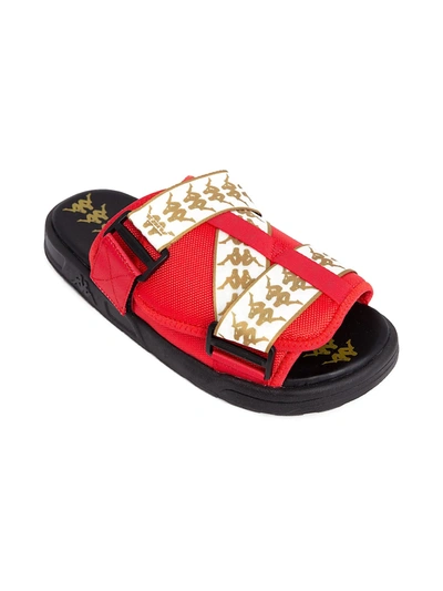Shop Kappa Men's Men's 222 Banda Mitel 1 Slide Sandals In Red Yellow