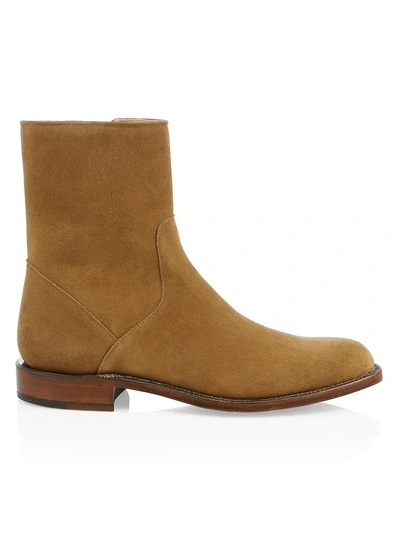 Shop Lucchese Jonah Suede Boots In Espresso